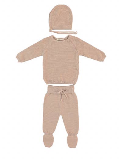 100% Baumwolle, weiches, beigefarbenes Set für den Alltag für den Großhandel von Monna Rosa Milano LLC