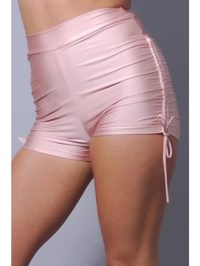 CEFIAN FASHION - Wholesale Athletic Shorts - Women's - SEXY HIGH WAISTED SIDE RUCHING TIE SHORTS11