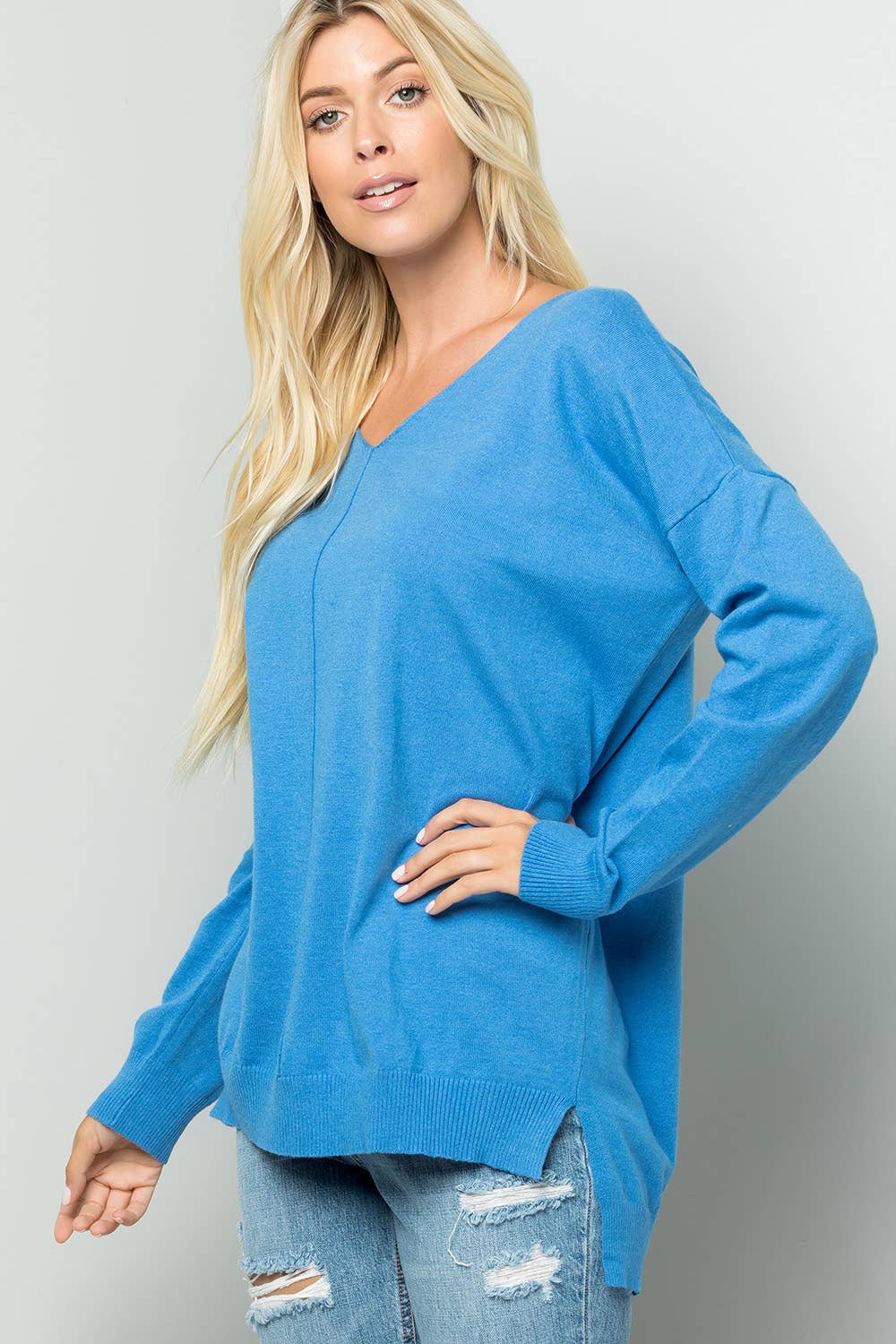 Sweet Lovely by Jen - Wholesale Tunic Sweater - Women's - PLUS SIZE  COZY KNIT SWEATER6