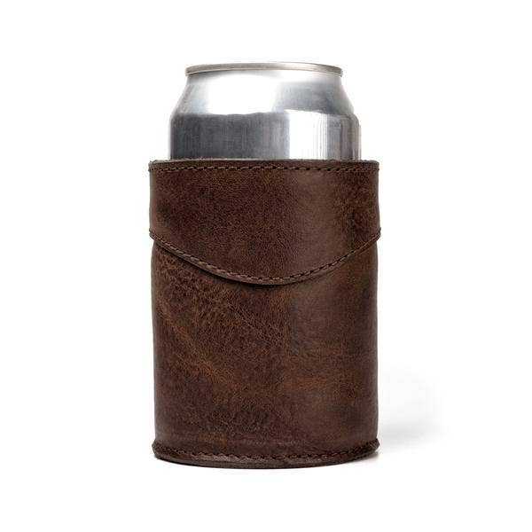 Mission Mercantile Leather Goods - Wholesale Drink Huggers & Koozies - Campaign Leather Can Koozie