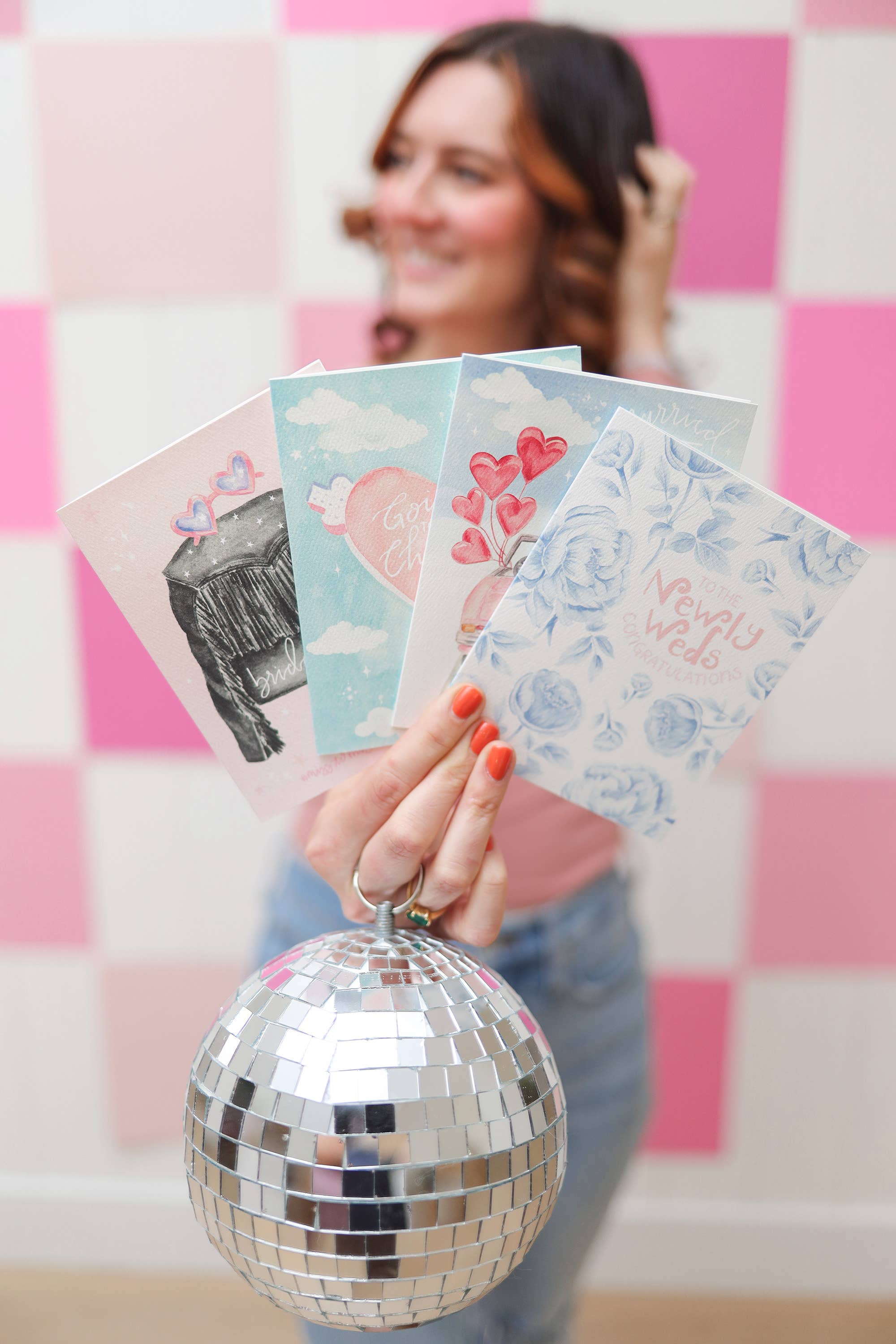 Stephanie Tara Stationery – Großhandel Hochzeitskarte – Herzlichen Glückwunsch an das Brautpaar, etwas Blaues Hochzeitskarte3