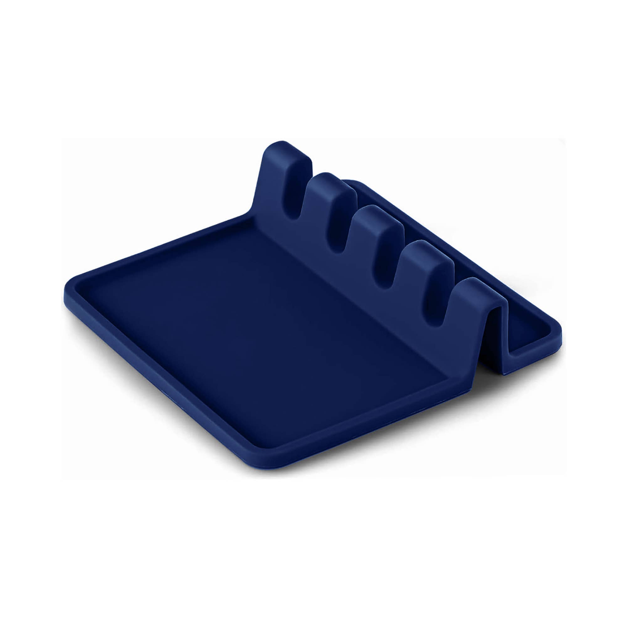 Fox Run Brands - Wholesale Spoon Rest - Fox Run Silicone Spoon Rest and Utensil Holder, Navy, 5.5"
