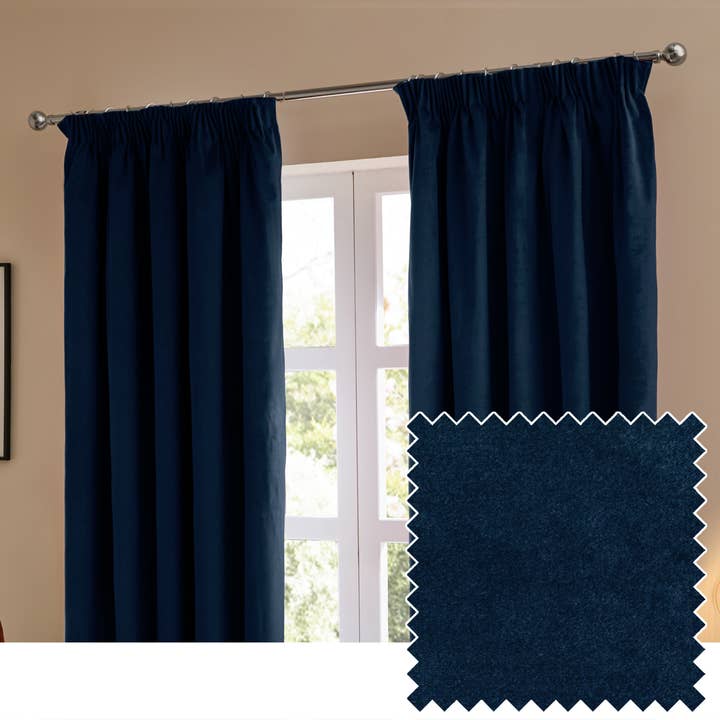 Las cortinas de terciopelo con pliegues de lápiz Royal Ultimate para venta al por mayor de Riva Home