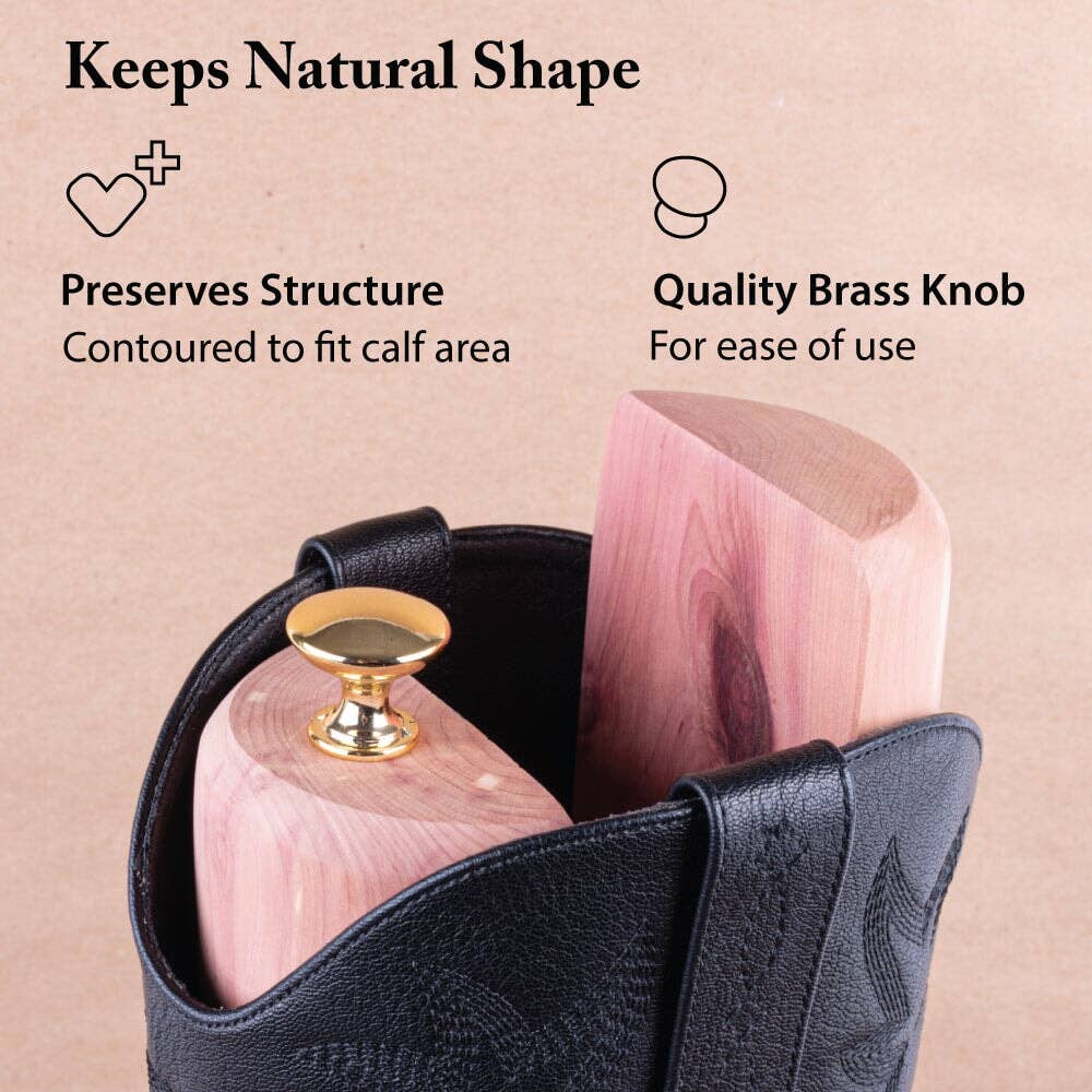 FootFitter - Wholesale Shoe Tree - Unisex - FootFitter Aromatic Cedar Boot Shaft Shapers- CB22, 12" or 14"2