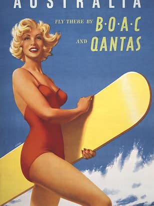 British Airways - AUSTRALIA FLY THERE BY BOAC for wholesale by Clanna Cards