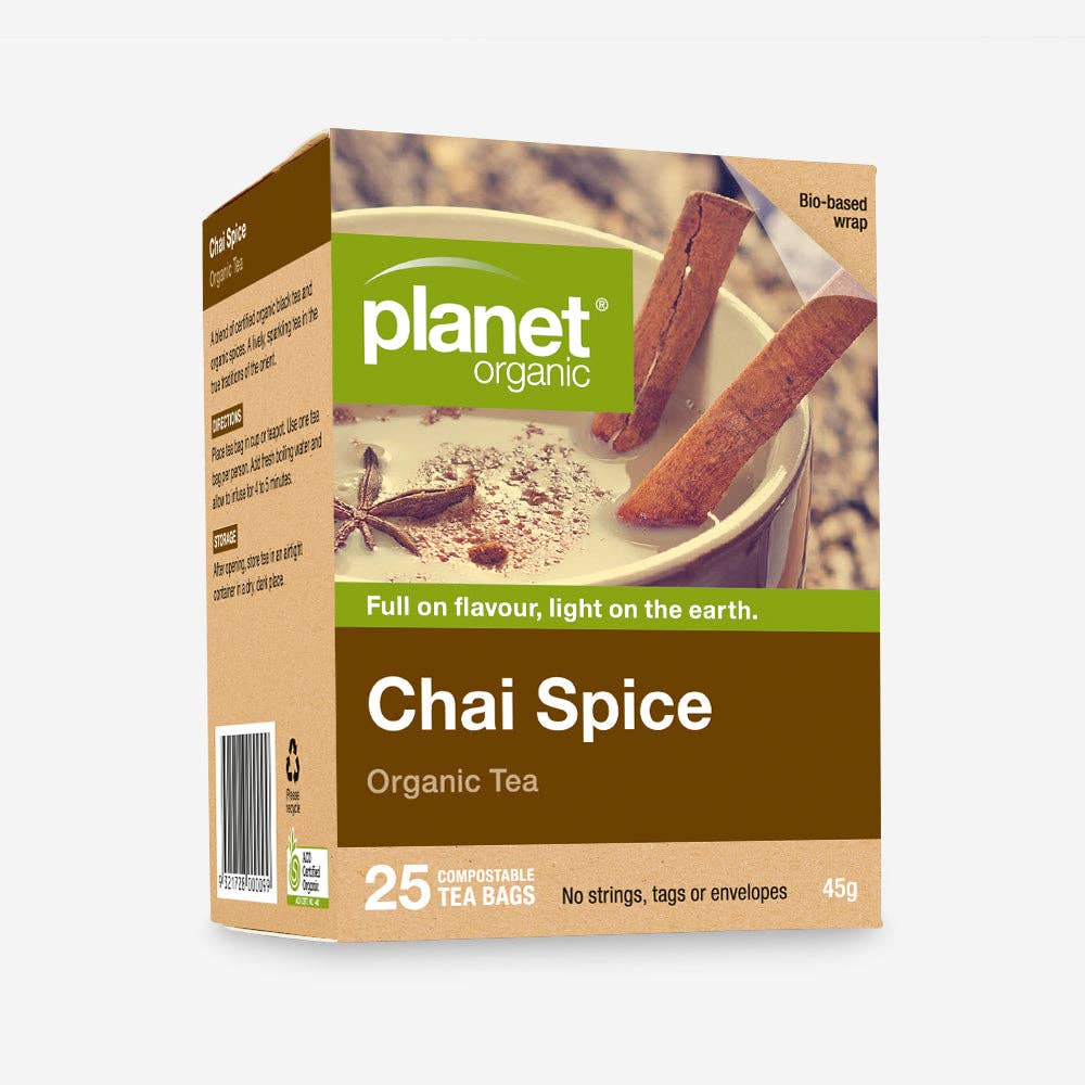 Planet Organic - Wholesale Tea bags - Chai Spice Tea Bags