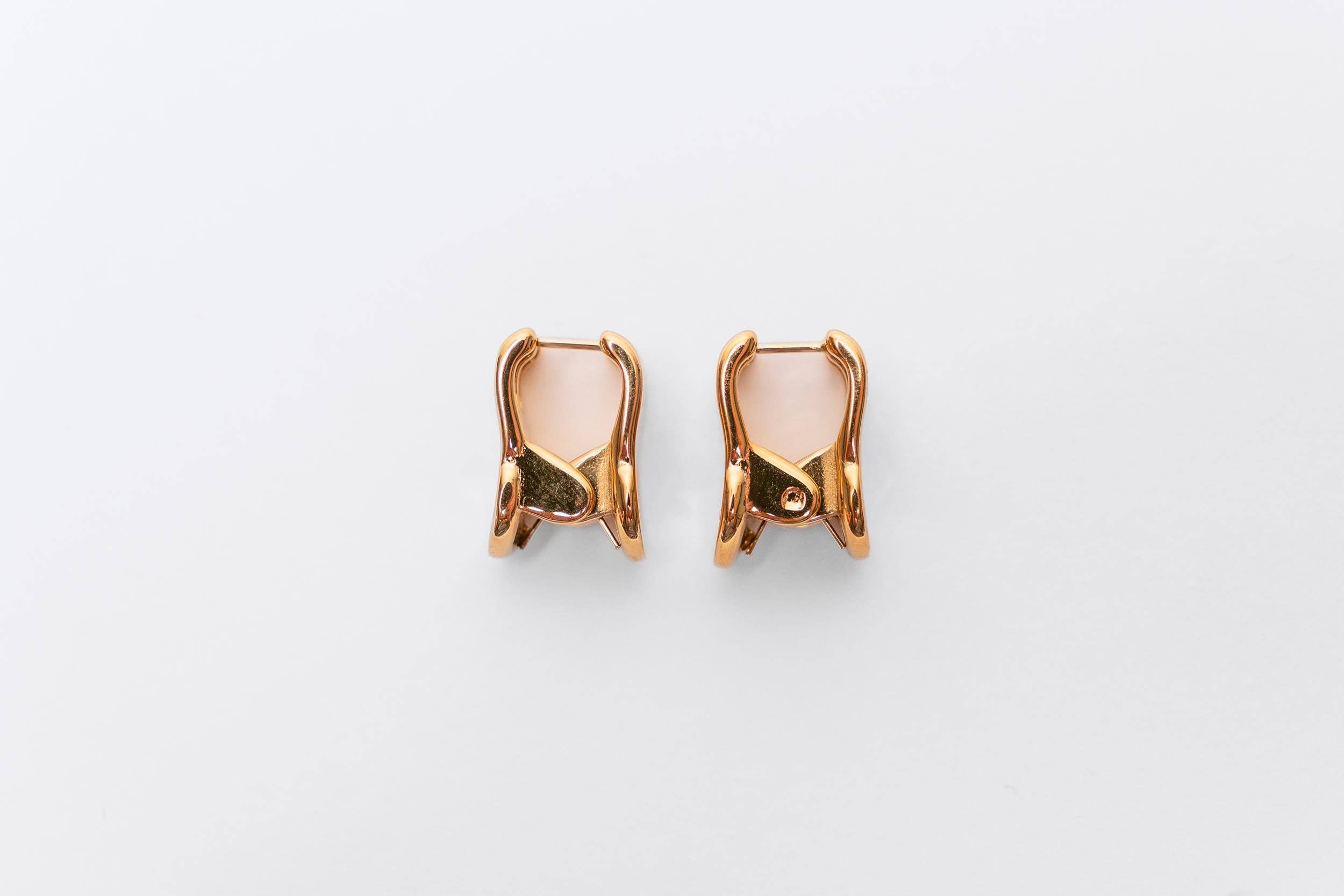 Coco Clem - Wholesale Hoop Earrings - Mini Claw Clip Hoops in 18K Gold Plated Stainless Steel6