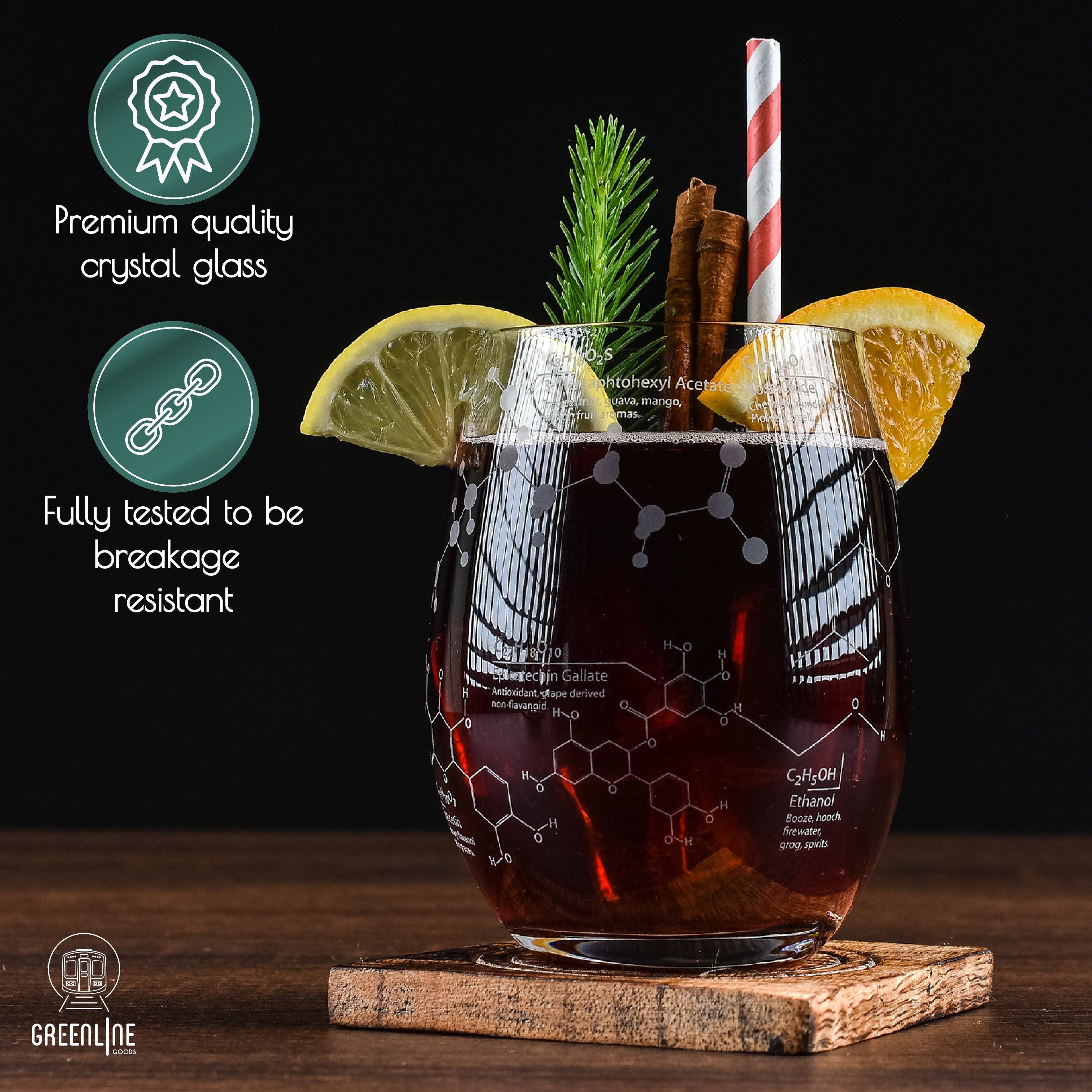 Greenline Goods - Wholesale Wine Glass - Science of Wine Etched Wine Glass5