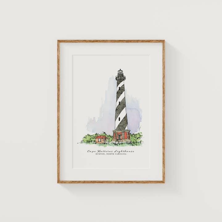 Cape Hatteras Lighthouse Fine Art Print–NC Coast Collection for wholesale by Amanda Klein Co.