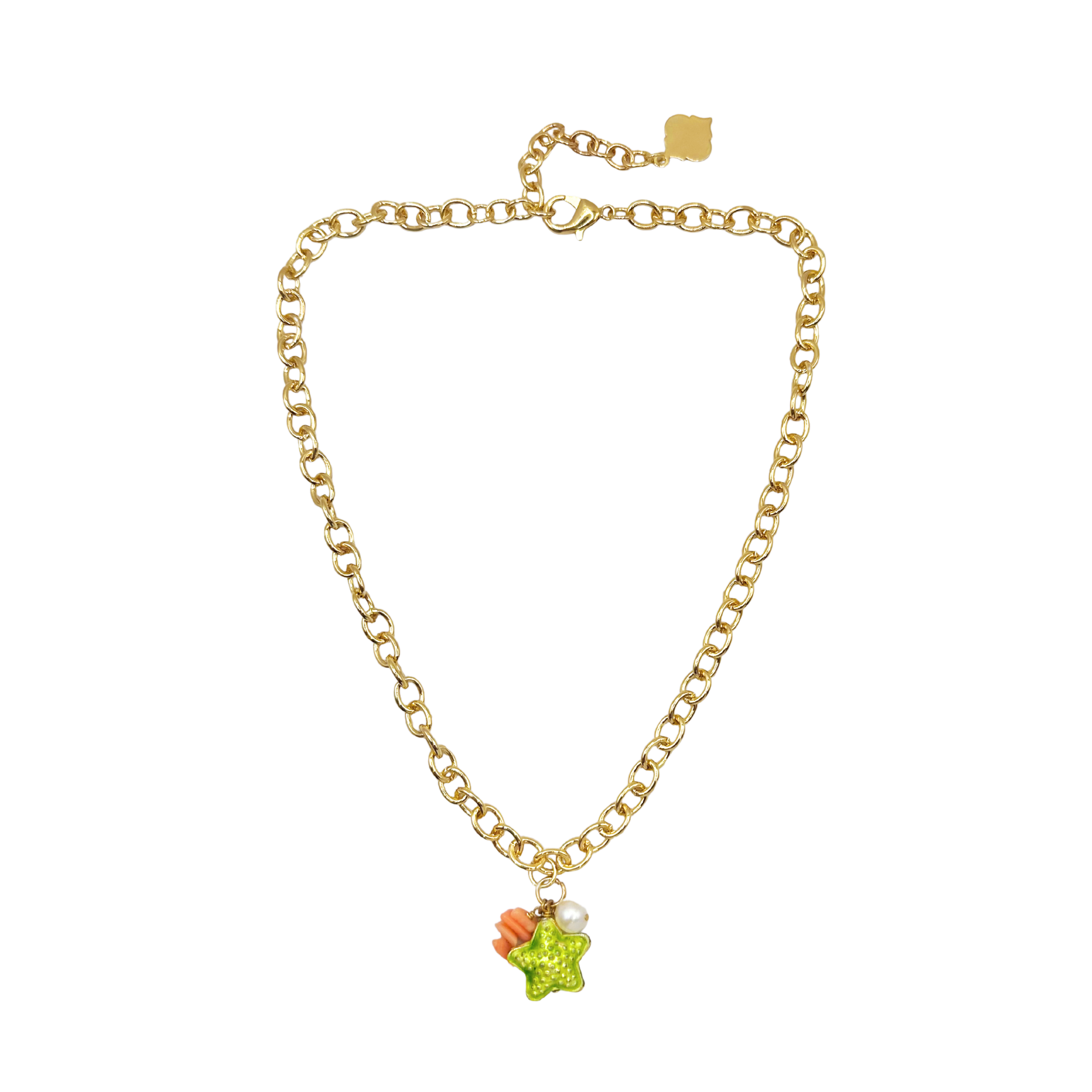 Fornash - Wholesale Pendant/Charm Necklace - Trinity Necklace - Vero Starfish - Gold1