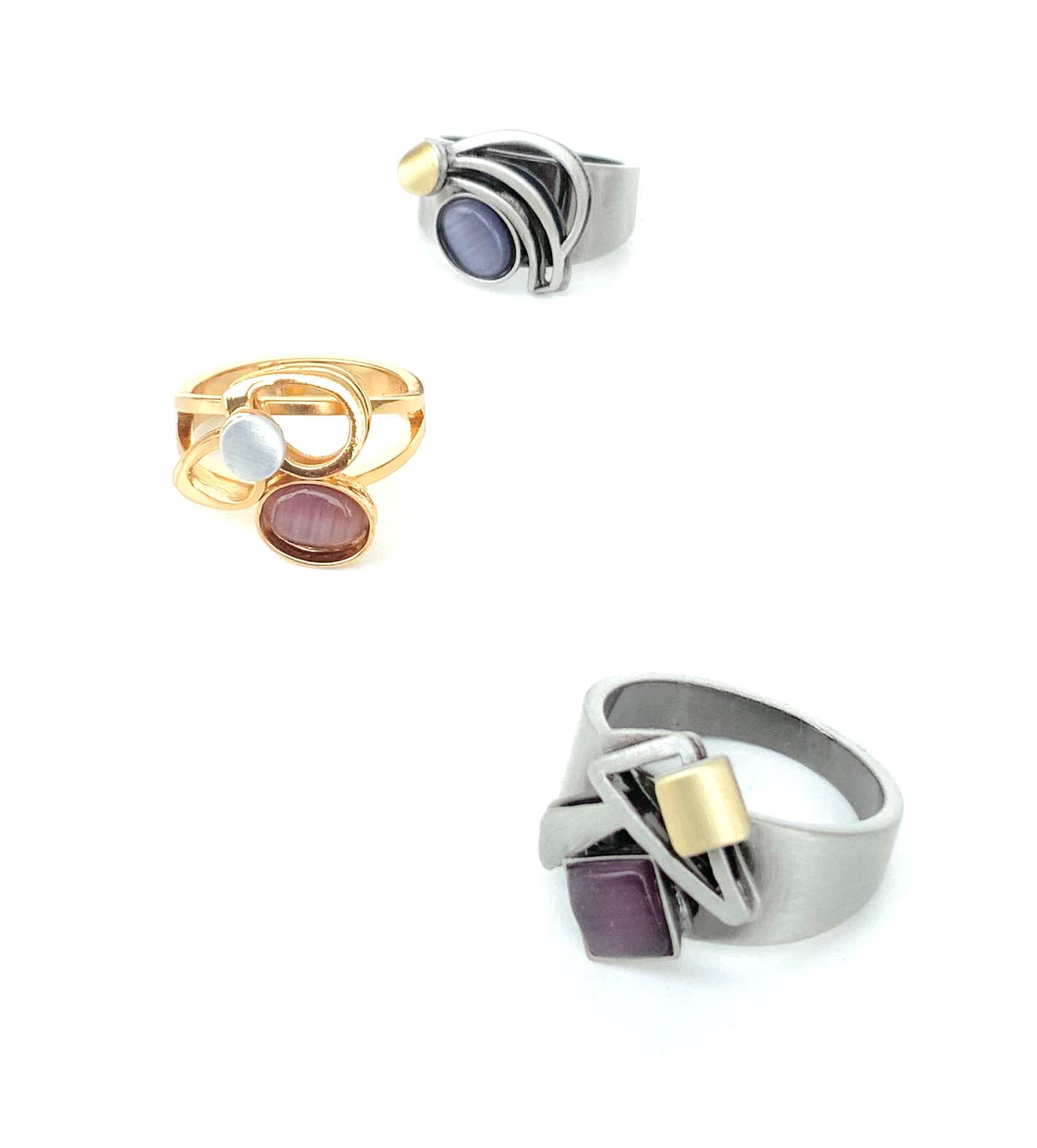 Christophe Poly / Crono Design - Wholesale Jewelry Set - RINGS Prepack (DR12)  - 15 Rings & Free Displays51