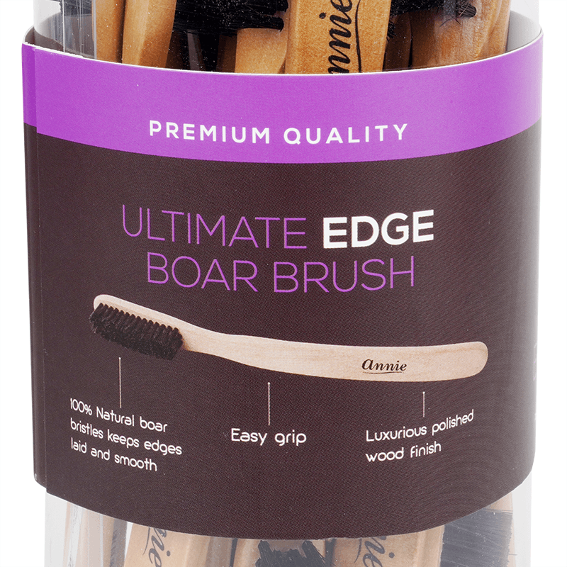 Annie International, Inc. - Wholesale Hair Brush/Comb - Annie Ultimate Edge Brush Boar Bristle 24ct Retail Display3