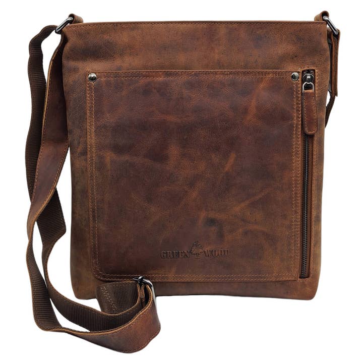 Bree retro bag women leather shoulder bag men vintage for wholesale by Greenwood