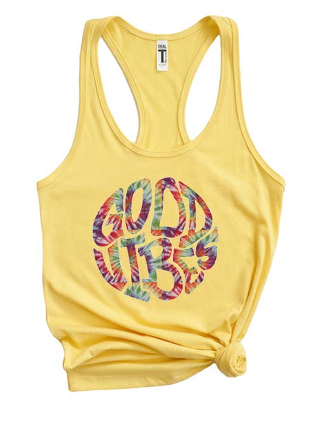 Good Vibes Tank for wholesale by Wildberry Waves