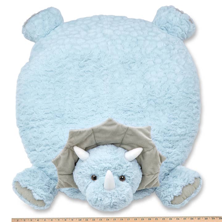 Bearington Collection - Wholesale Security/Cuddle Blanket - Baby - Lil' Tracer Plush Dinosaur Belly Blanket, Tummy Time Mat3