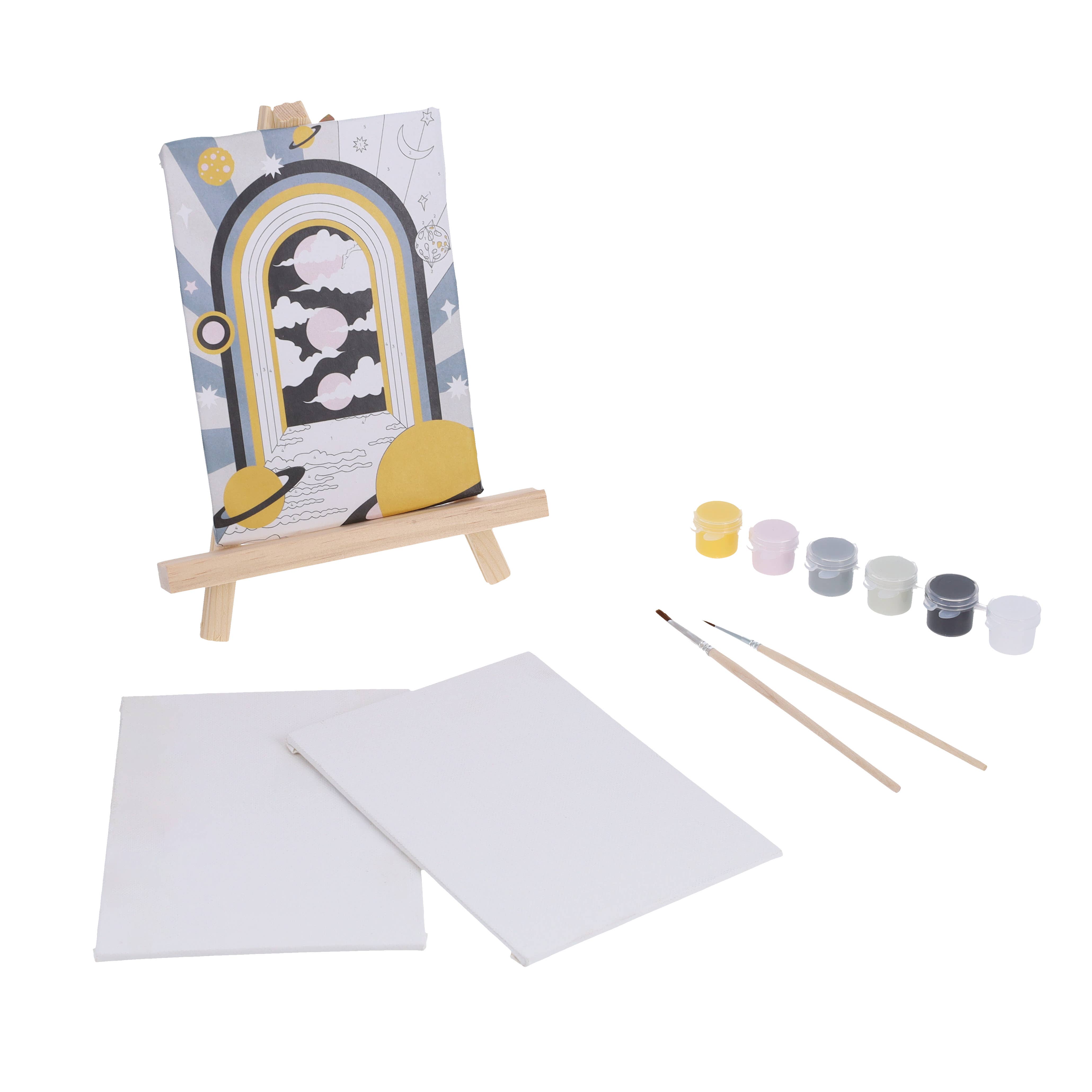 Chronicle Books - Wholesale Paint Set - Mindful Crafts: Celestial Paint-by-Number Kit2