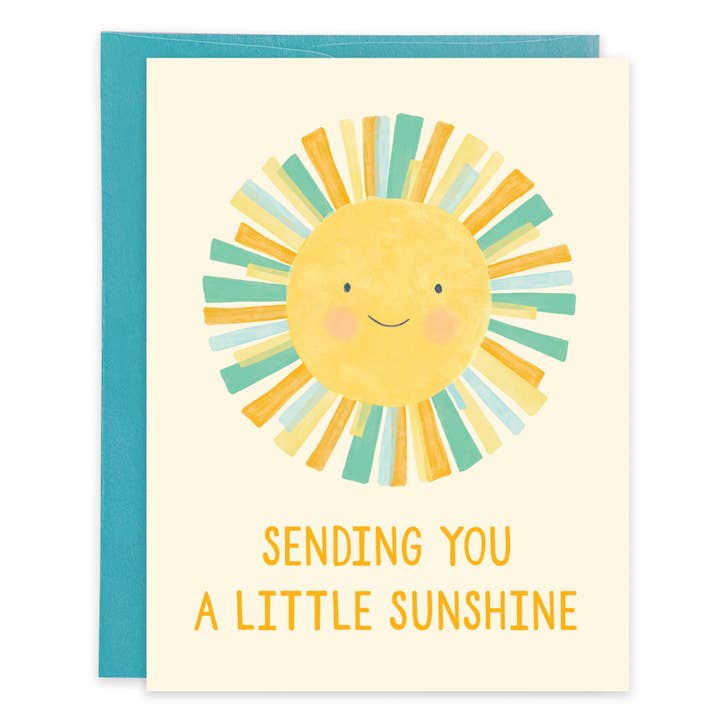 Get Well Greeting Card - Feel Better Sun for wholesale by GINA B DESIGNS