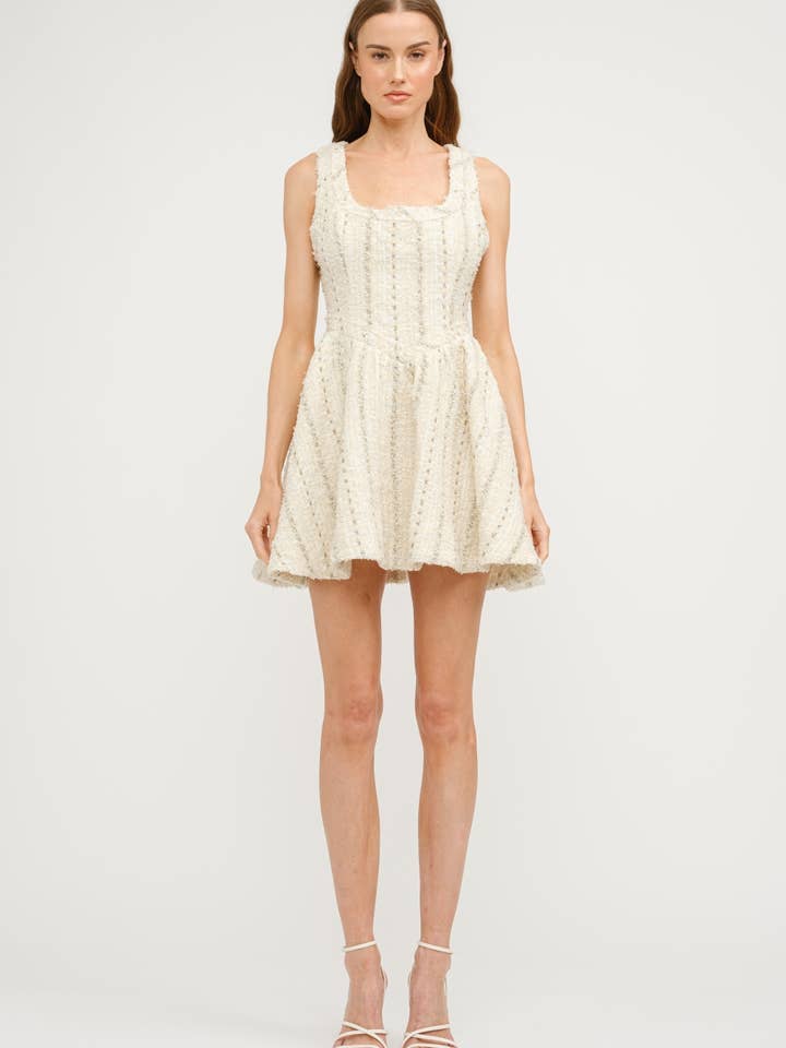 Isabel Tweed Dress for wholesale by Sofie the Label