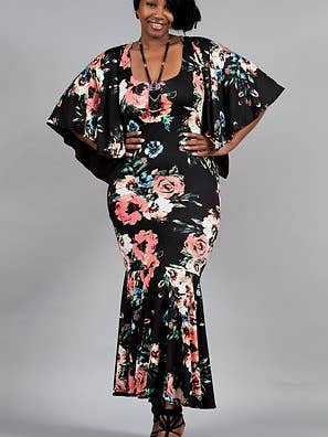 Painted Flower Dress for wholesale by Wassa Wear Boutique