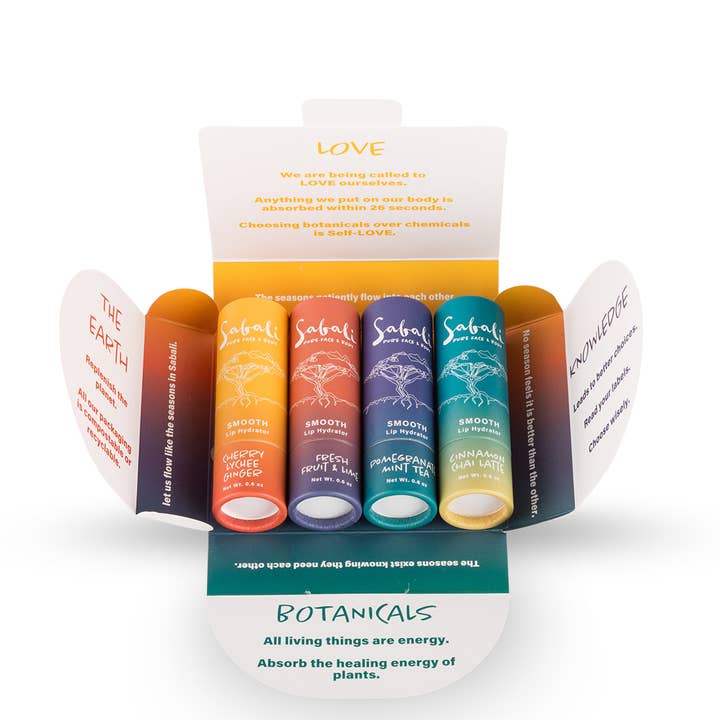 Caixa de presente hidratante labial sazonal SMOOTH (somente caixa) por atacado de Sabali Pure