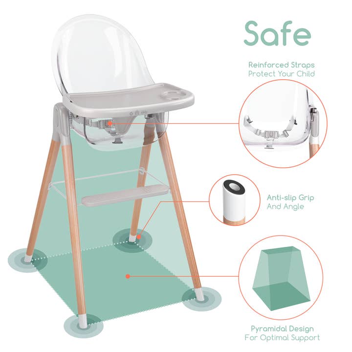Children of Design - Wholesale Highchair - Baby - Children of Design 6 in 1 Deluxe High Chair8