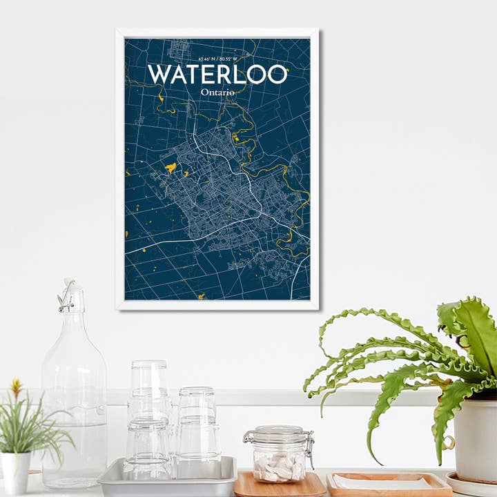 OurPoster.com - Wholesale Poster - Waterloo City Map Poster198