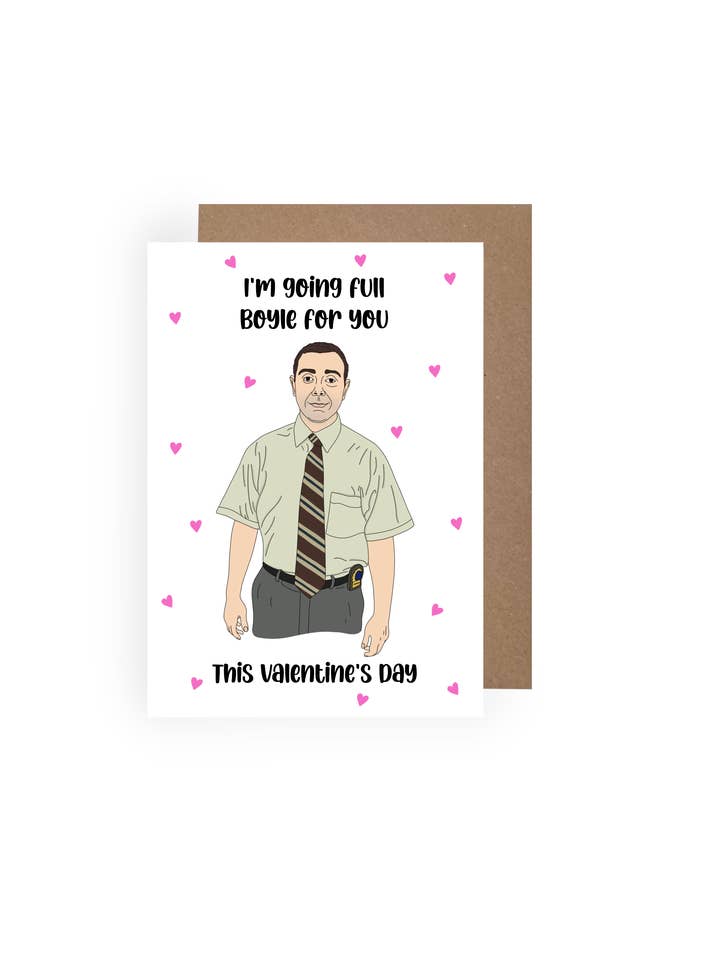 A Brooklyn Nine Nine Valentine's Day Card - Charles Boyle for wholesale by Made By Maddocks