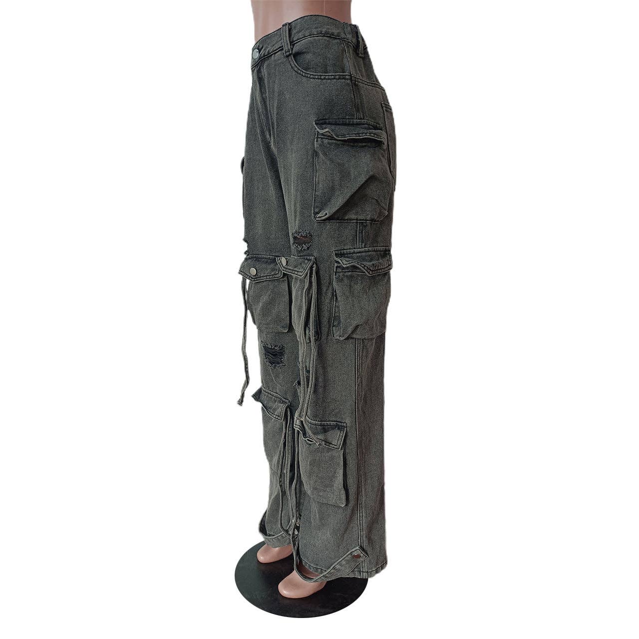 MB Fashion Wholesale - Vente Jean – femme - PANTALON EN JEAN À TAILLE ÉLASTIQUE MB FASHION 8483LY7