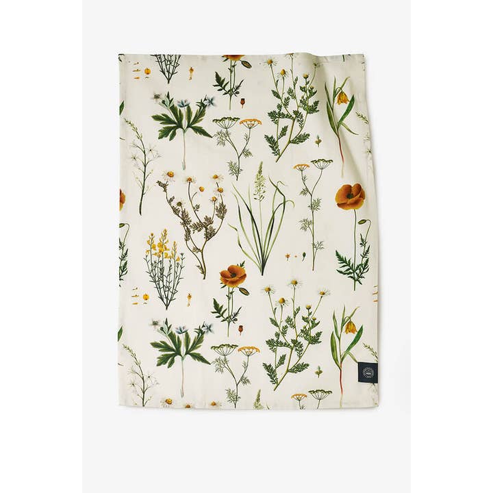 Pure Table Top Ltd - Wholesale Tea Towel - Kew Wild Bloom Floral Set Of 2 Tea Towels