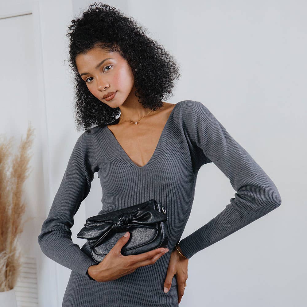 Melie Bianco - Wholesale Crossbody Bag - Women's - Faye Beige Recycled Vegan Crossbody Bag7