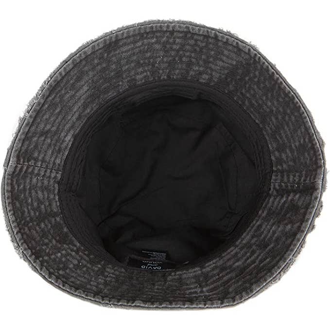 Funky Junque - Wholesale Bucket Hat - Women's - Embroidered Bucket Hat (Rainbow - Black)4