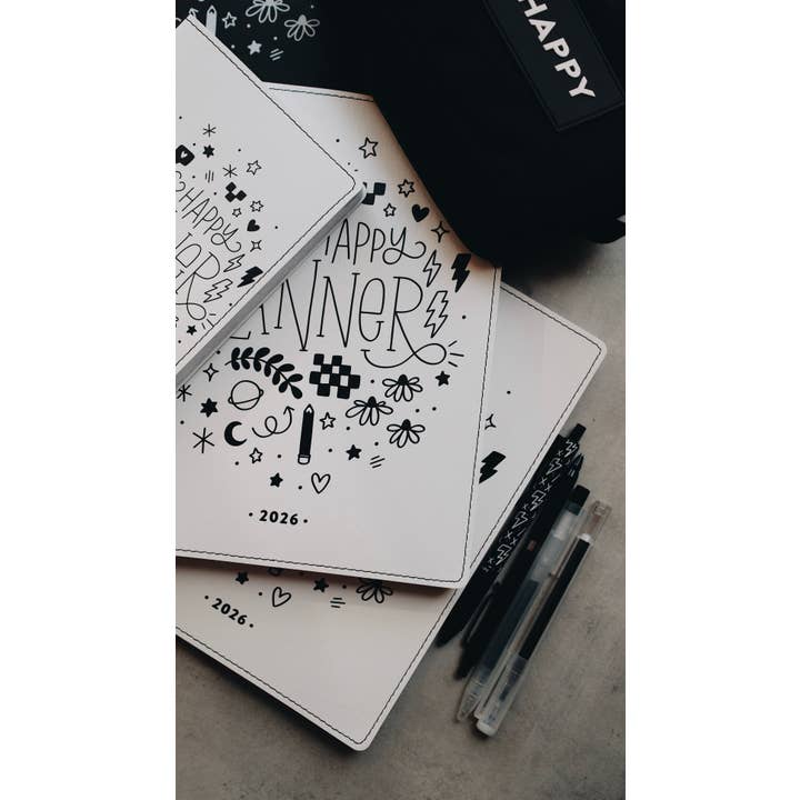 Rad & Happy - Wholesale Planner - 2026 Dated 8x10 Planner - Doodle Edition12