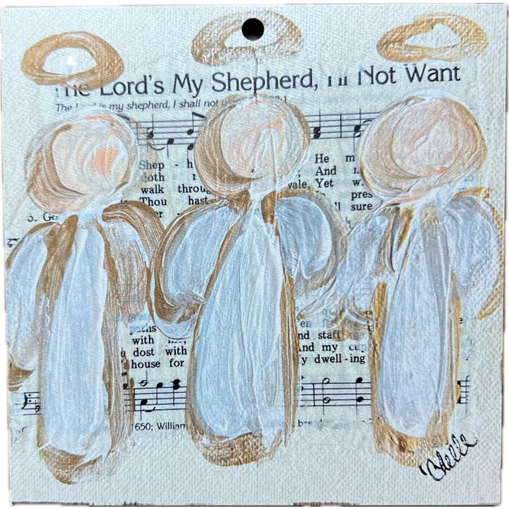 The Happy Butterfly - Wholesale Ornament - Christmas Ornament: 3 Angels, The Lord's My Shepherd2