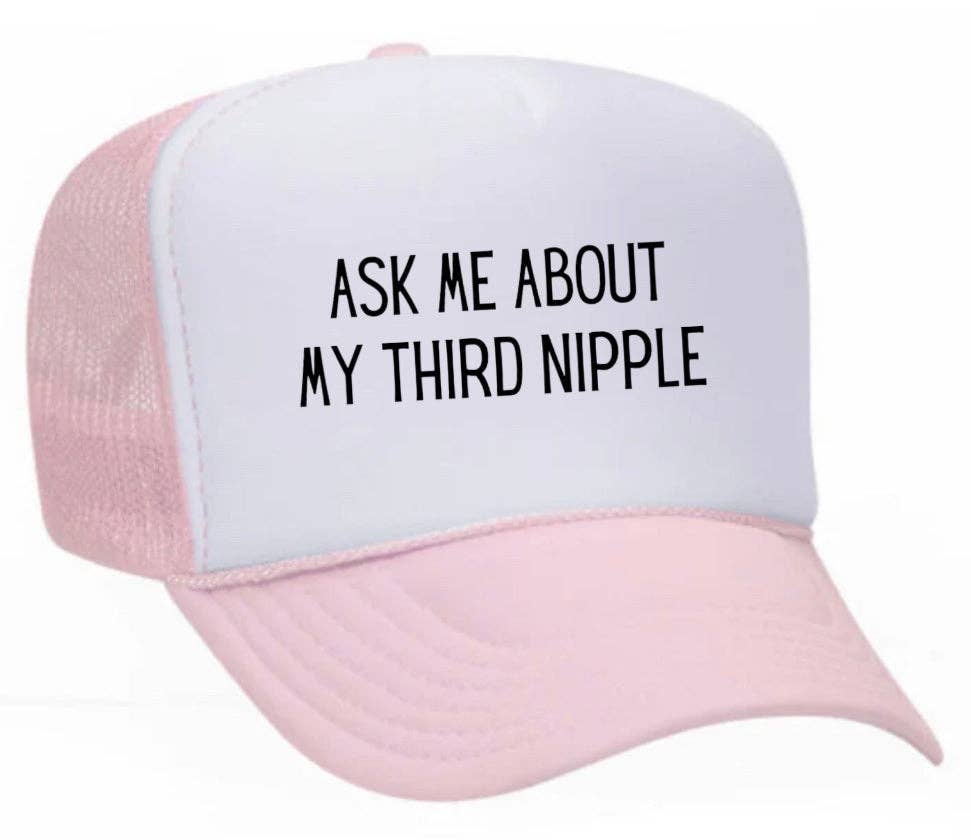 Inappropriate Trucker Hats - Wholesale Trucker Hat - Unisex - Ask Me About My Third Nipple Trucker Hat24