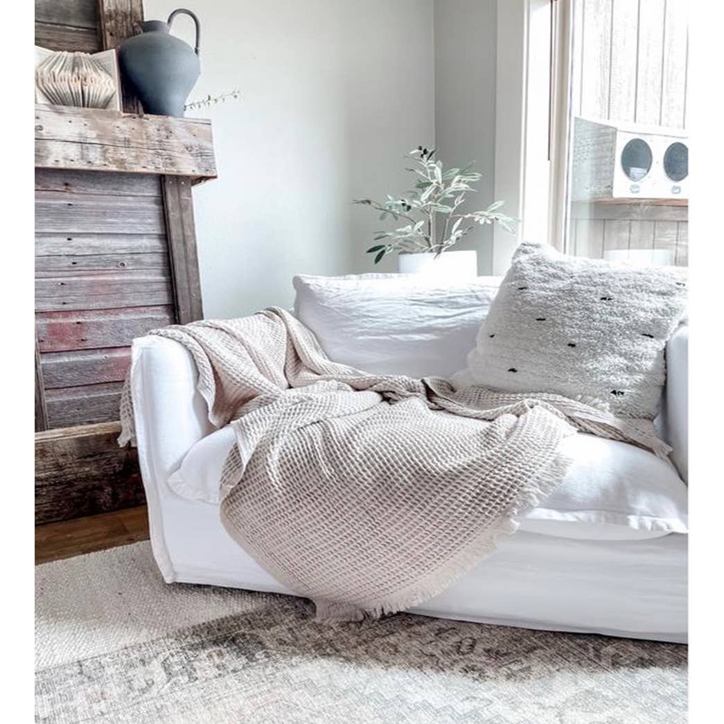 TranquilUSA - Wholesale Throw Blanket - Waffle Soft 100% Turkish Cotton Blanket -  5 Colors 1