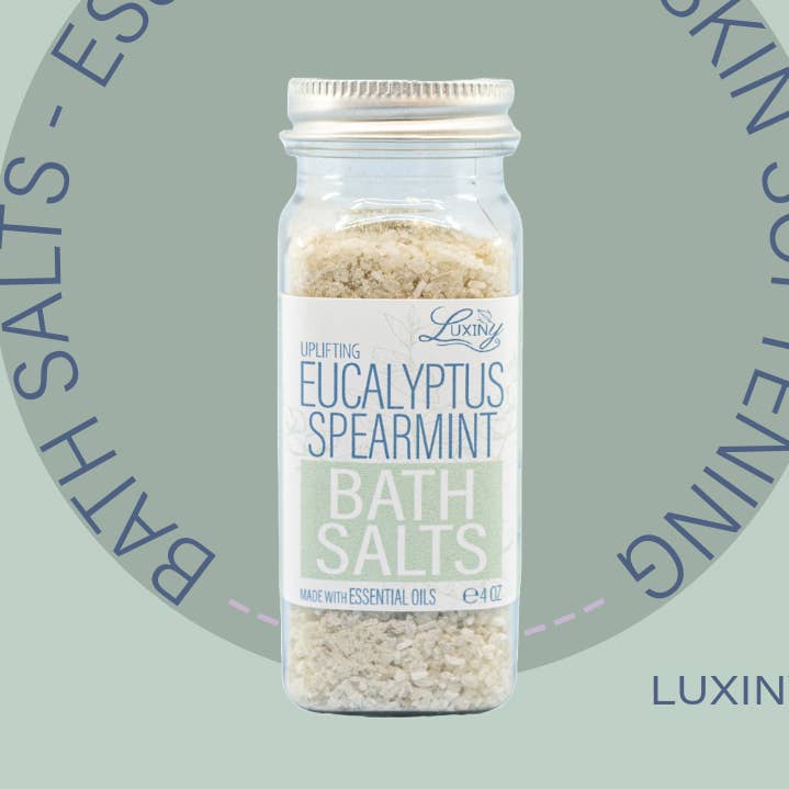 Luxiny Products - Luxurious Bath and Body - Wholesale Bath salts - Bath Salts with Eucalyptus Spearmint Essential Oil | 4 oz0