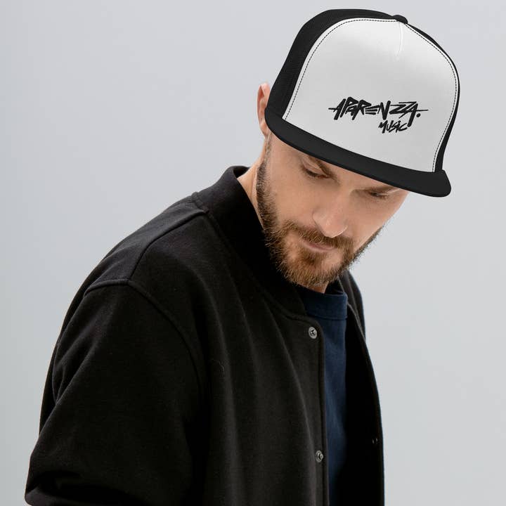 Sesh Wear – wholesale Trucker hat – Unisex – APARENZZA MUSIC MESH CAP BLACK LOGO