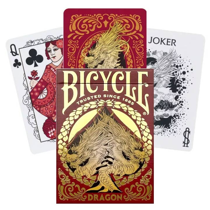 Cardshouse - Wholesale Playing Cards - Bicycle Dragon playing cards (Red)