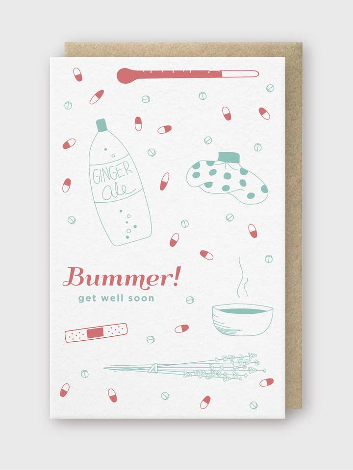 Carte de vœux Bummer Get Well Soon pour la vente par Pike Street Press