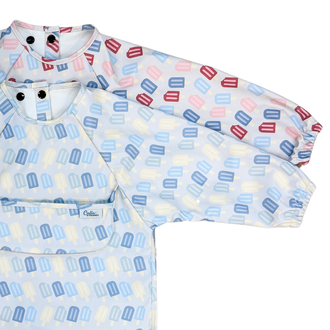 Calla & Friends - Wholesale Bib - Baby - The Grayson Long Sleeve Bib - Popsicles9