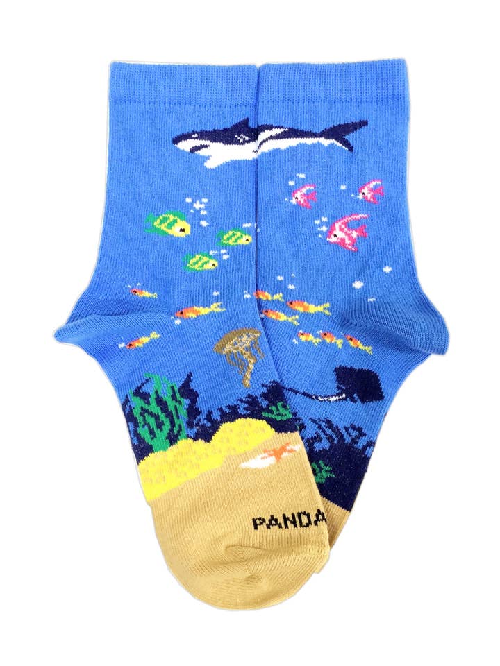 Sock Panda - Wholesale Socks – Child - Shark in the Ocean Socks (Ages 3-7)0