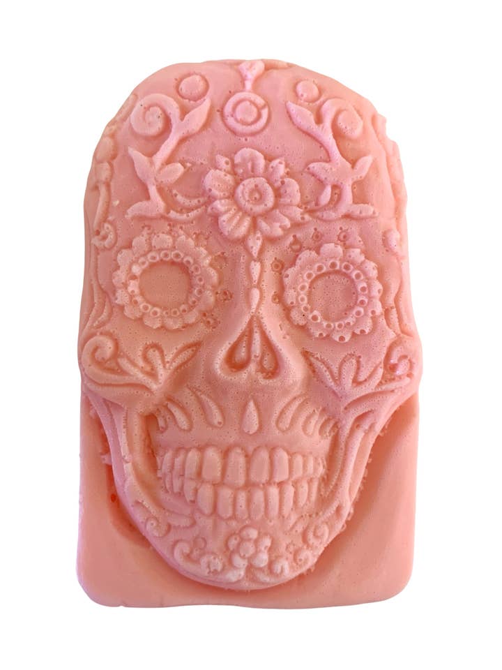 Skeleton Day of the Dead Bar of Soap: Halloween for wholesale by Plunk Soap and Candle Company