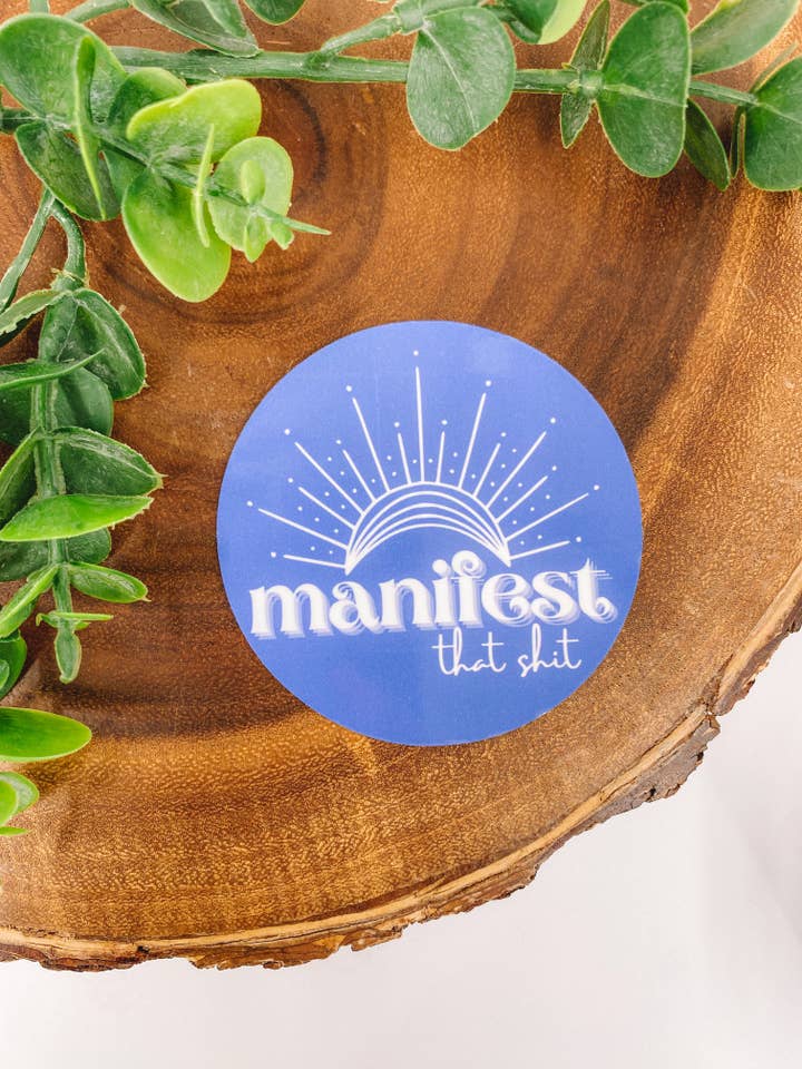 Pegatina de manifiesto que mierda para venta al por mayor de Lou + James Collective