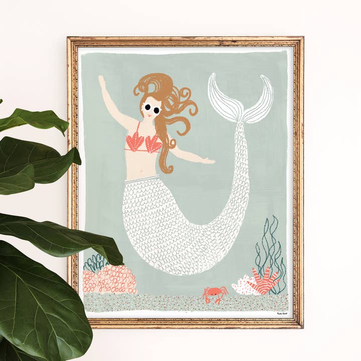 Impression « Cool Sirène » Giclée pour la vente par On Lane Avenue