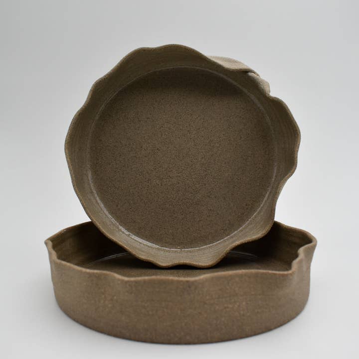 Bistro Plate | Earth Handmade Stoneware Ceramic Serving for wholesale by Unika Studio