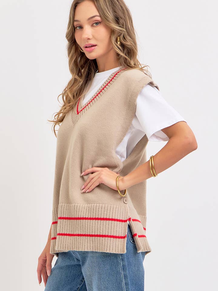 Sweet Lovely by Jen - Wholesale Knit Sweater - Women's - EFFORTLESSLY ESSENTIAL KNIT TOP/VEST27