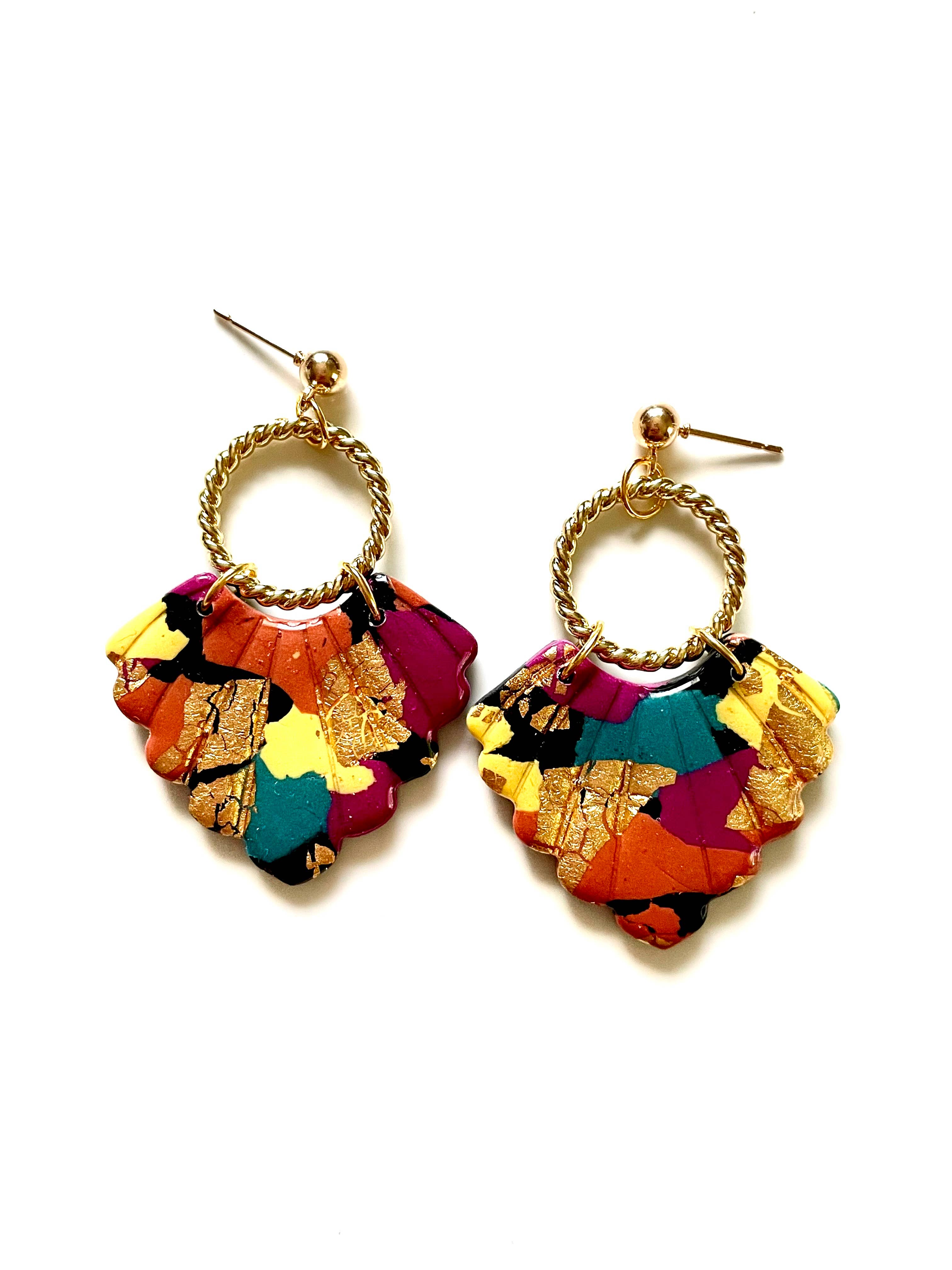 Clay by K - Vendita all'ingrosso Orecchini pendenti - Orecchini terrazzo autunnali0