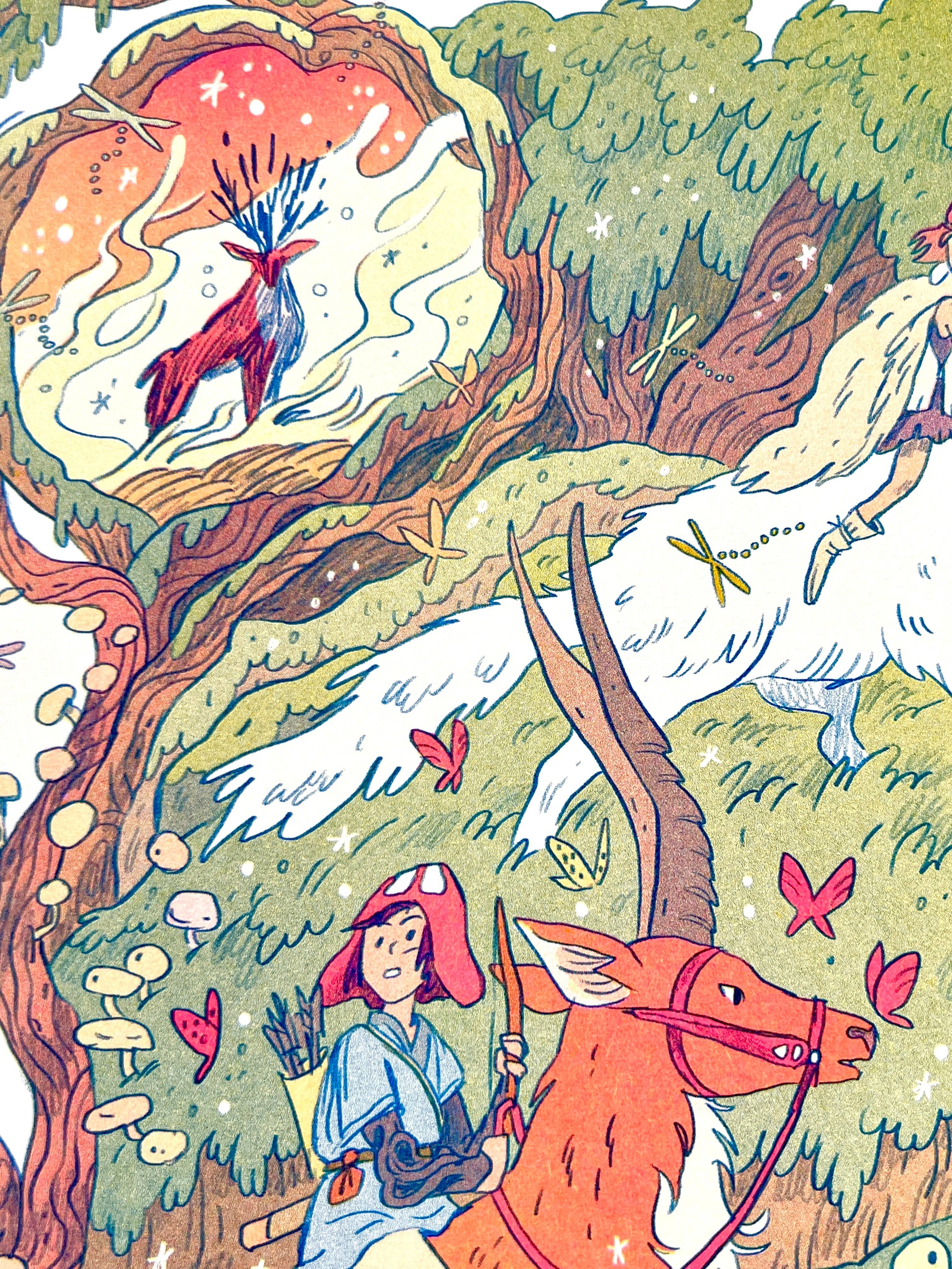 Natalie Andrewson - Wholesale Art Print - Princess Mononoke Large Print4