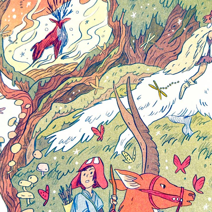 Natalie Andrewson - Vente Affiche d'art - Princesse Mononoké Grand Format4