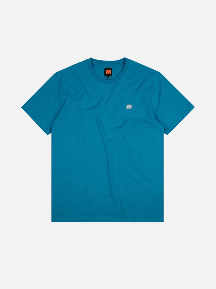 Trendsplant Clothing - Vendita all'ingrosso Maglietta - Uomo - T-shirt essenziale blu mediterraneo